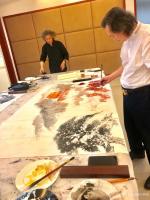 艺术家叶仲桥生活:9月19日广东朝朝酒业有限公司专门为我举办了一场书画交流、品【图3】