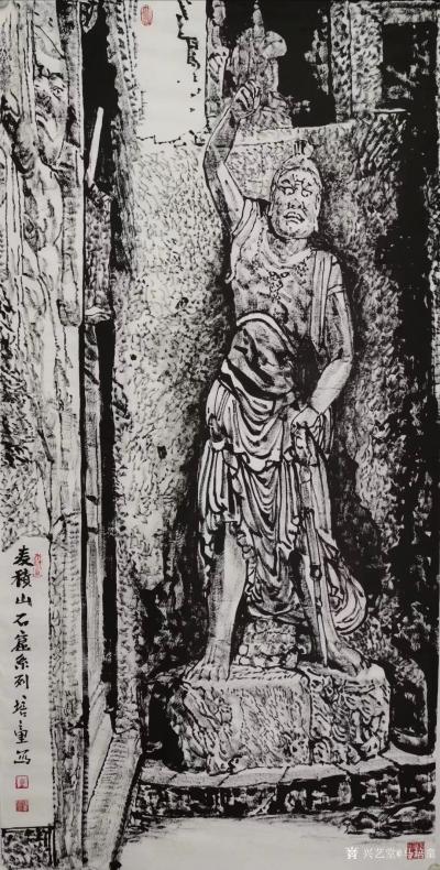 马培童日记-“走进麦积山石窟”童心写历（30）
  走进麦积山石窟，泥塑艺术可谓是发展到高【图1】