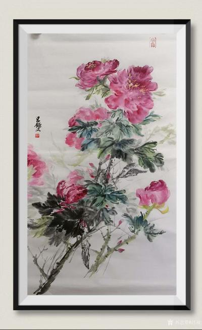 吕双日记-国画花鸟画《茉莉花》；
牡丹虽美花不香，
茉莉精致洁如玉；
香气淡雅亦袭人【图1】