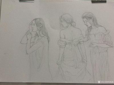 周海波日记-画水彩，起稿都花不少时间。
每次收笔时，心情都颇为复杂，下幅不知道又该如何更好【图1】