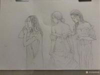 艺术家周海波日记:画水彩，起稿都花不少时间。
每次收笔时，心情都颇为复杂，下【图1】