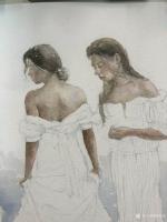 艺术家周海波日记:画水彩，起稿都花不少时间。
每次收笔时，心情都颇为复杂，下【图2】