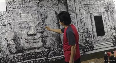 马培童日记-《闭关》童心写历（36）
 在我闭关创作时，每天五点半起床，6点开始画画，8点【图2】