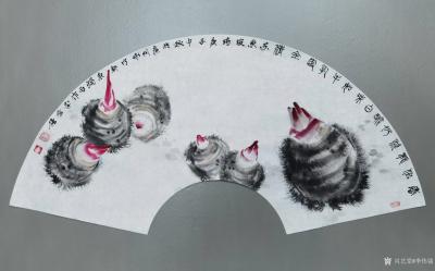 李伟强日记-国画芋头，芋头另外一个名为芋艿，中秋吃芋艿跟“运来” 发音相似 。值此中秋佳节，【图1】