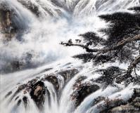 艺术家罗树辉日记:再画四尺整纸国画山水苍松《天寿图》。
  石- -是女娲补【图2】