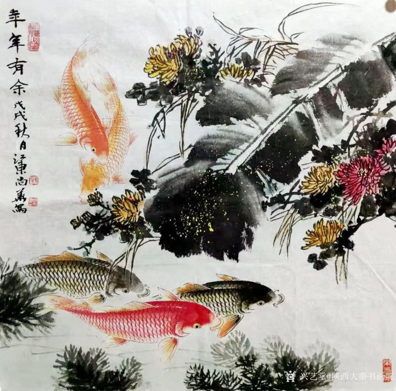 陕西大秦书画院国画作品《陶尚华四尺斗方作品》【图0】