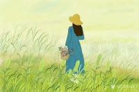 艺术家刘晓宁收藏:《凤栖梧·赠香香老师》
十里长亭湘竹语，银杏飘黄，惆怅零如【图0】