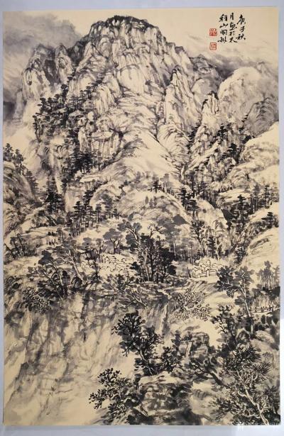 阎敏日记-太行山大峡谷写生作品欣赏，庚子年秋月阎敏写生系列作品。【图5】