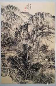 艺术品图片：艺术家阎敏国画作品名称《山水-太行写生13》议价