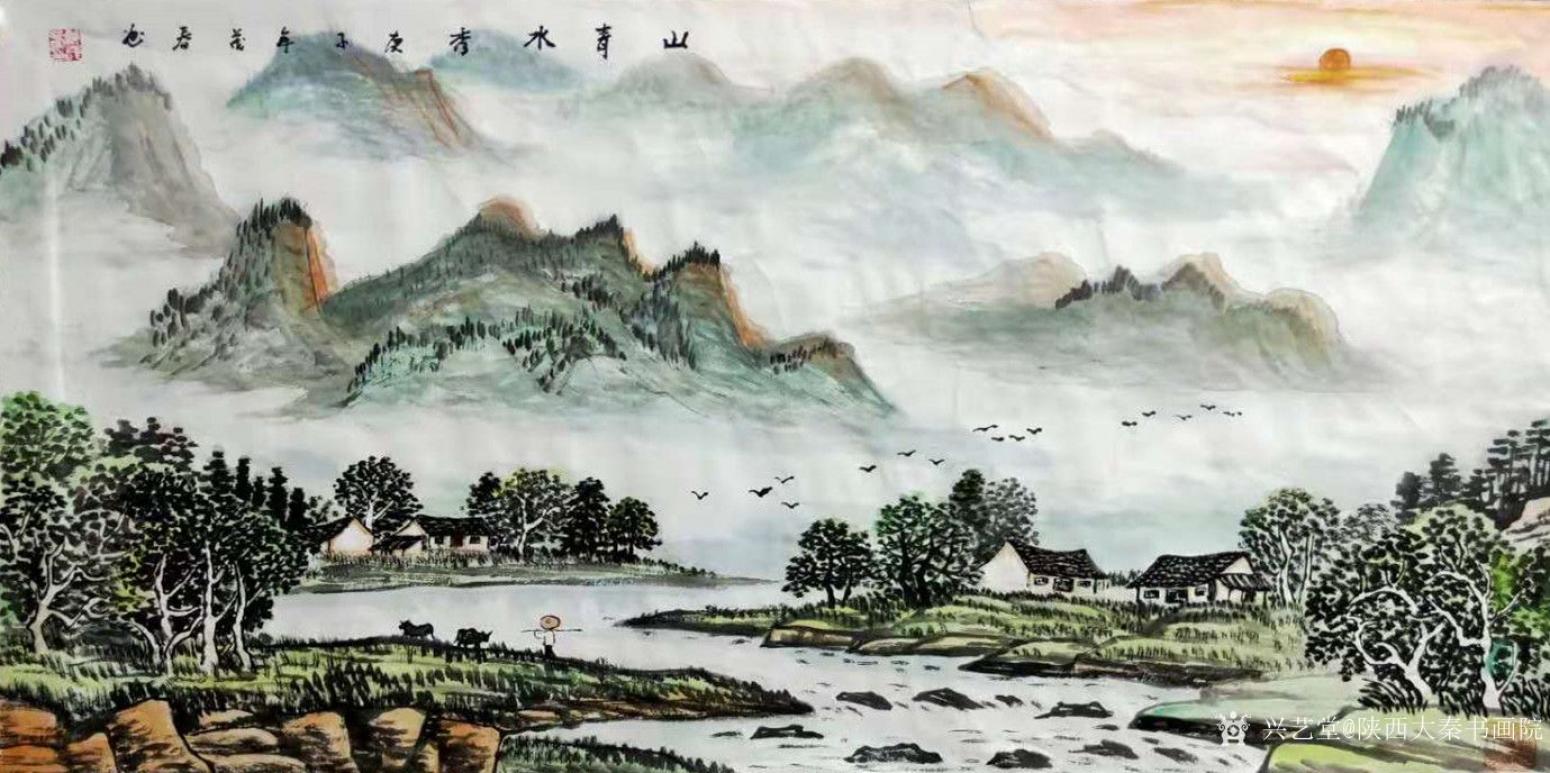 陕西大秦书画院国画作品《臧茂春三尺作品》