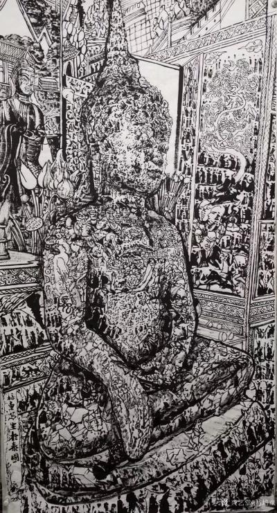 马培童日记-“佛魂灵气”童心写历（42）
  这两天又翻出泰國速写和照片，搞创作，为佛造像【图2】