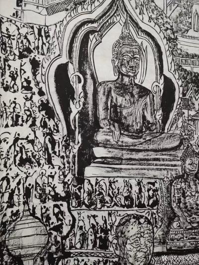 马培童日记-焦墨画“净化心灵”童心写历（43）
  焦墨写生创作，每幅作品所表达的主题思想【图1】