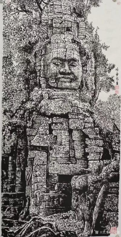 马培童日记-“焦墨艺术的新传承主义”童心写历（50）
  焦墨艺术提出新传承主义这个理念，【图1】