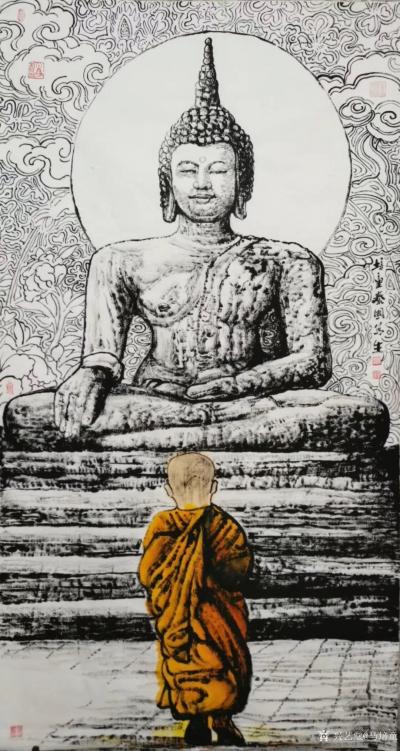 马培童日记-“焦墨艺术的新传承主义”童心写历（50）
  焦墨艺术提出新传承主义这个理念，【图3】