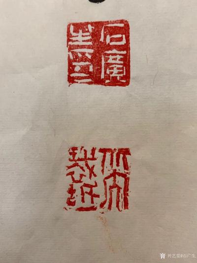 石广生日记-国画写意画《人參原本是草根，陌巷古来出英雄。》；庚子年冬月石广生创作作品。
画【图4】