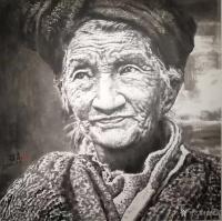 艺术家尚建国收藏:素心无尘，正在西安美术馆的王西京画展《无界》，很值的一看，不【图3】