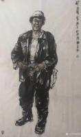 艺术家赵国毅日记:赵国毅近期国画人物画《矿工写生》系列作品，请师友赐教。
《【图2】