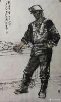 艺术家赵国毅日记:赵国毅近期国画人物画《矿工写生》系列作品，请师友赐教。
《【图3】