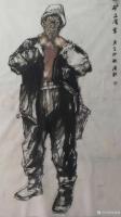 艺术家赵国毅日记:赵国毅近期国画人物画《矿工写生》系列作品，请师友赐教。
《【图4】