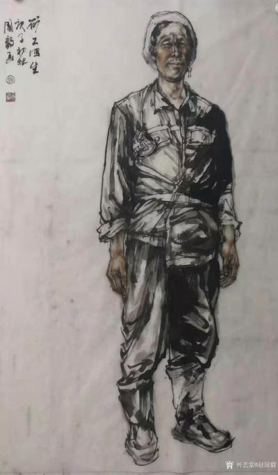 赵国毅日记-赵国毅近期国画人物画《矿工写生》系列作品，请师友赐教。
《矿工写生》系列作品，【图6】