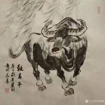 刘建国日志-迎牛年，画春牛，国画《报春牛》系列作品，庚子年冬月刘建国原创【图4】