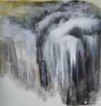 陈刚日志-天寒地冻，画室也去不了，只好在家里画一些国画扇面，共赏之。
【图2】