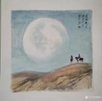 艺术家陈刚日记:天寒地冻，画室也去不了，只好在家里画一些国画扇面，共赏之。【图4】