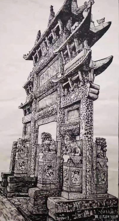 马培童日记-单县百寿坊、百狮坊
百寿坊－－座落在山东省菏泽市单县城内胜利北街。清乾隆三十年【图2】