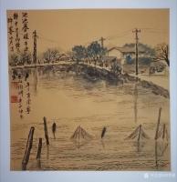 艺术家邓烈根日记:奉新山里速写作品《村边闲地也生机》；
奉新山里红土地，纯净【图5】