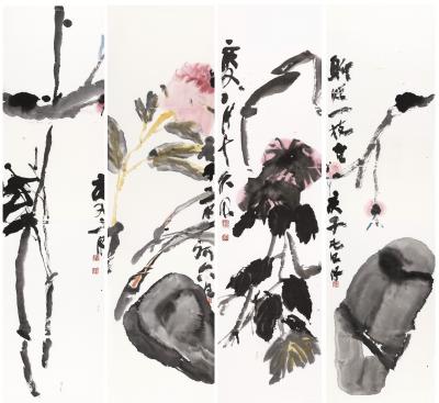 鉴藏文化收藏-崔大有，石缶花鸟作品【图3】