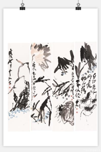 鉴藏文化收藏-崔大有，石缶花鸟作品【图5】