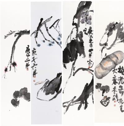 鉴藏文化收藏-崔大有，石缶花鸟作品【图8】