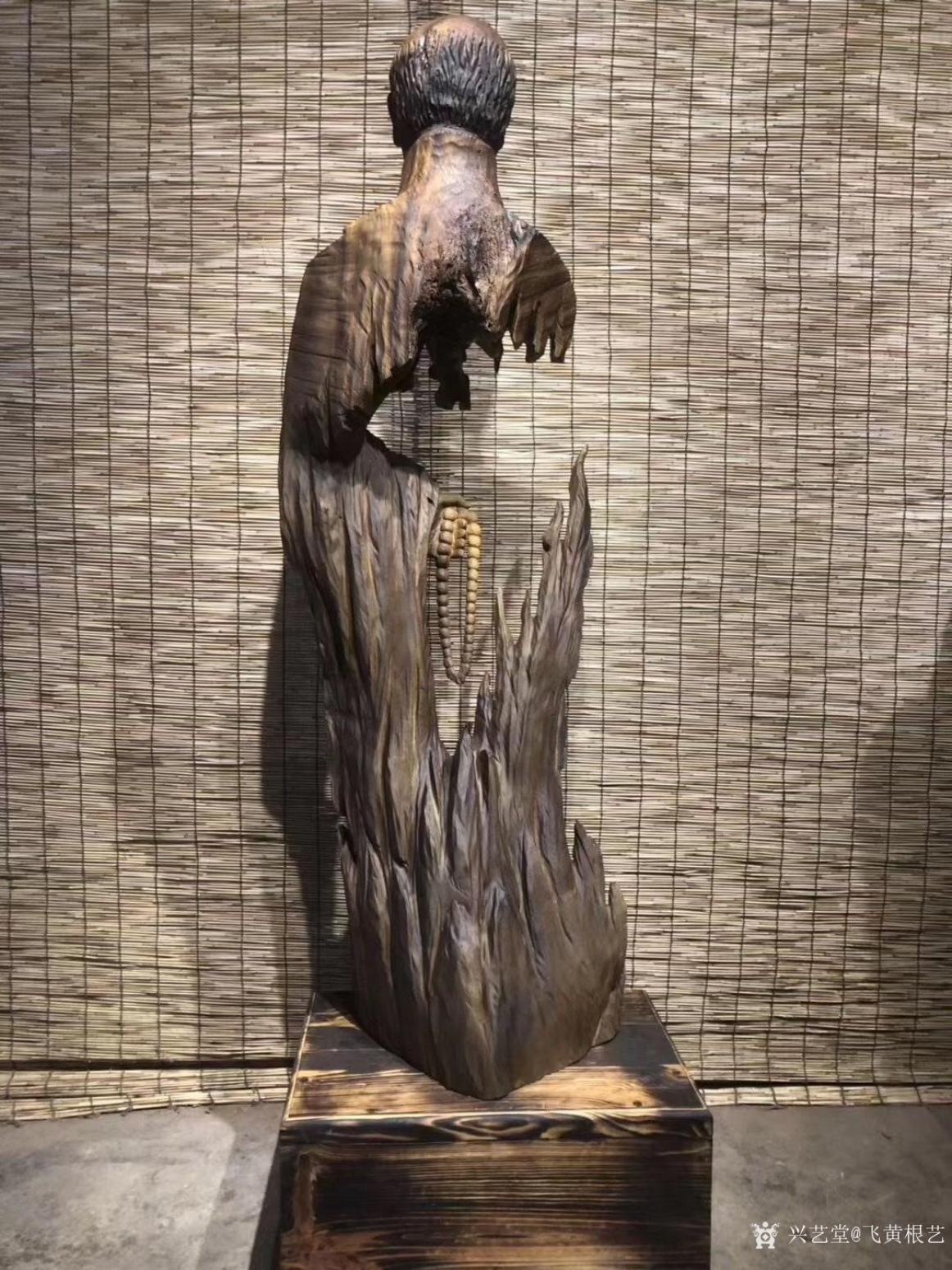 飞黄根艺雕刻作品《根雕作品-弘一法师》【图6】