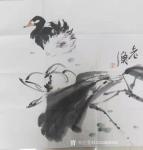 13526836295老付藏宝-作品介绍：荷塘情趣。王冷石，开封美协副主席，国家一级美术师。【图2】