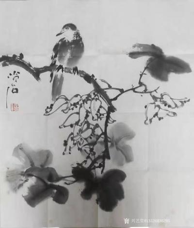 13526836295老付收藏-作品介绍：荷塘情趣。王冷石，开封美协副主席，国家一级美术师。师承中央美术学院博士【图3】