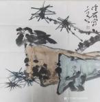 13526836295老付藏宝-作品介绍：荷塘情趣。王冷石，开封美协副主席，国家一级美术师。【图4】