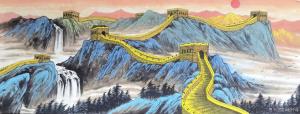 艺术品图片：艺术家赵仲谋国画作品名称《万里长城》价格20000.00 元