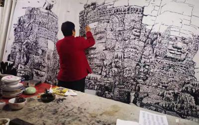 马培童日记-在闭关创作吴哥石窟，在把中国五千年文化融合进去，世界上最宝贵的是时间，除了时间就【图3】