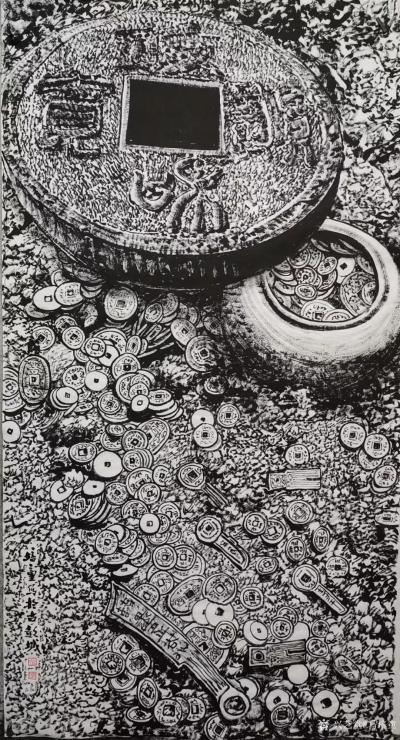 马培童日记-“焦墨画的话语权”童心写历（51）
 当前焦墨技法有其局限性。越来越倾向对枯笔【图1】