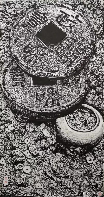 马培童日记-“焦墨画的话语权”童心写历（51）
 当前焦墨技法有其局限性。越来越倾向对枯笔【图2】