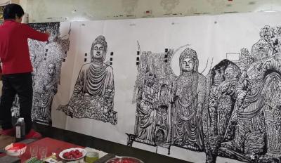 马培童日记-“焦墨画的写与意”童心写历（53）
 焦墨画写和意，远观象写实，近观是意象，在【图2】