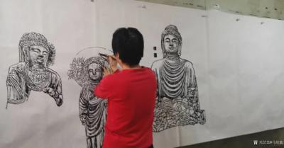 马培童日记-“焦墨画的写与意”童心写历（53）
 焦墨画写和意，远观象写实，近观是意象，在【图3】