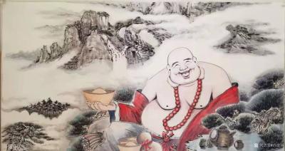 尚建国日记-中华大自在弥勒佛佛画辟邪、镇宅、添福、增寿、纳瑞、免灾、消煞、旺财、生祥、化和、【图2】