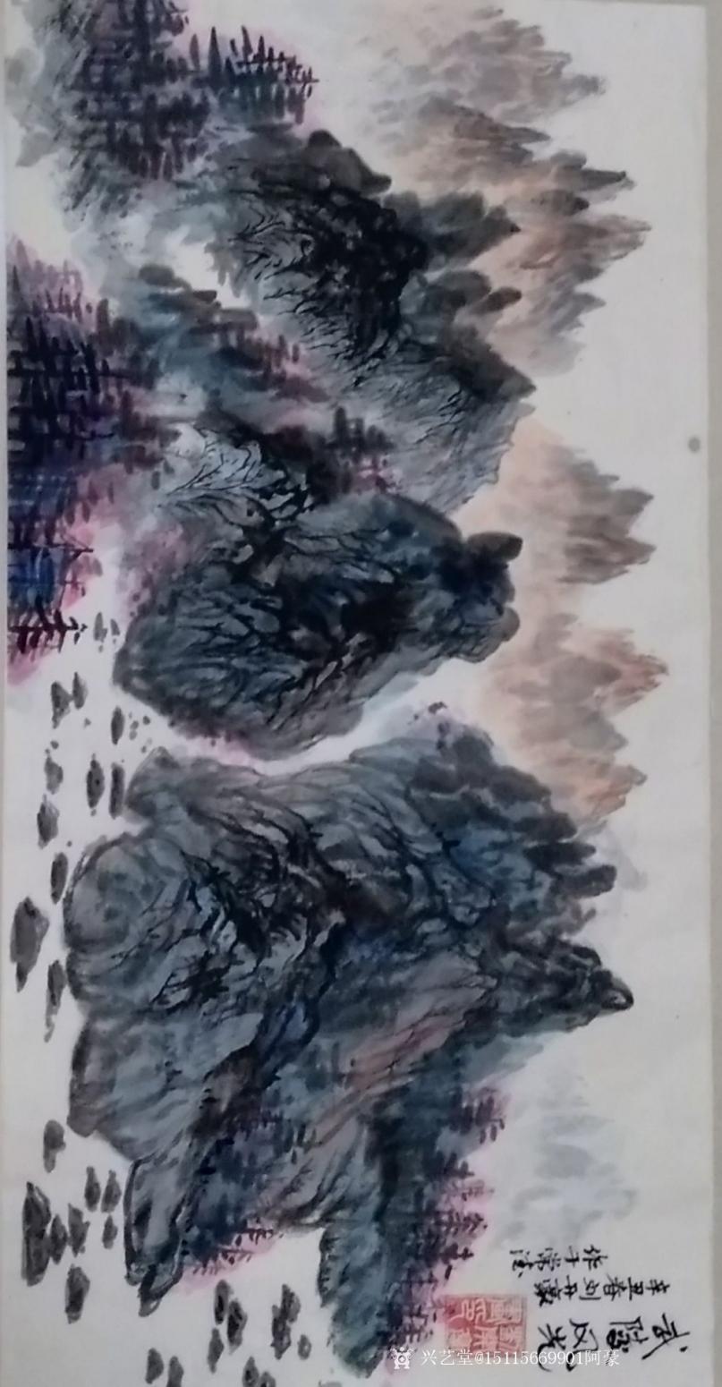 刘开豪国画作品《武陵风光》【图0】