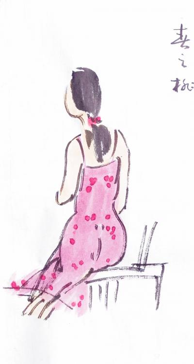 李万勤日记-女性人物续写作品欣赏，辛丑年春月万勤作品。
想干事的人永远在找方法，不想干事的【图2】