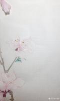 艺术家马晓薇日记:花卉写生作品《桃花净瓶》，辛丑年春月马晓薇画於洛阳。
去年【图3】