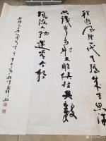 艺术家姬保国日记:辛丑年清明节行草录毛主席沁园春.雪，并自做小诗一首：
清明【图3】