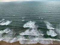 艺术家石广生收藏:一早起来，天阴阴的，看不到日出有点失望。
海风呼呼大作，仿【图0】