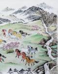 袁春宝日志-历时近五年创作的百米长卷国画马《万骏千山图》，于2019年七【图2】