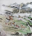 袁春宝日志-历时近五年创作的百米长卷国画马《万骏千山图》，于2019年七【图4】